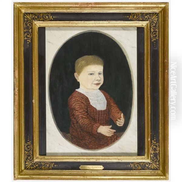 Portrait D'un Bebe Oil Painting by Henri Rousseau