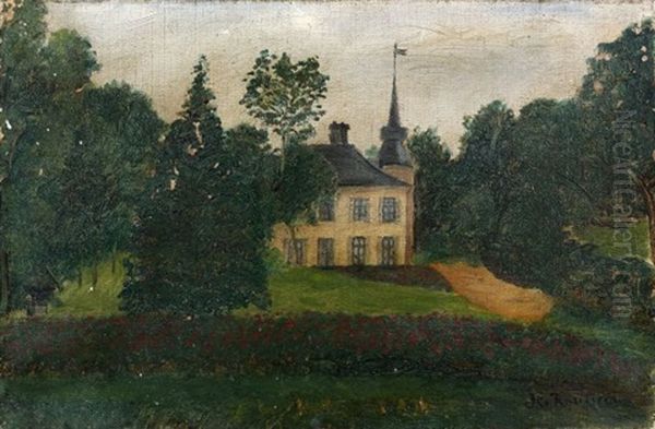 Chateau De Crepy En Valois Oil Painting by Henri Rousseau