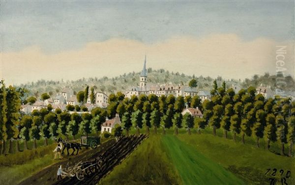 Vue De Billancourt Et Bas Meudon, Effet De Brume by Henri Rousseau