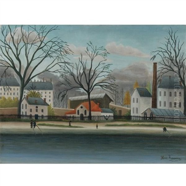 Banlieue Oil Painting by Henri Rousseau