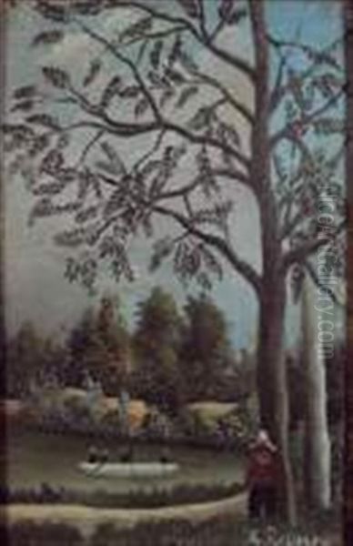 Les Pecheurs Oil Painting by Henri Rousseau