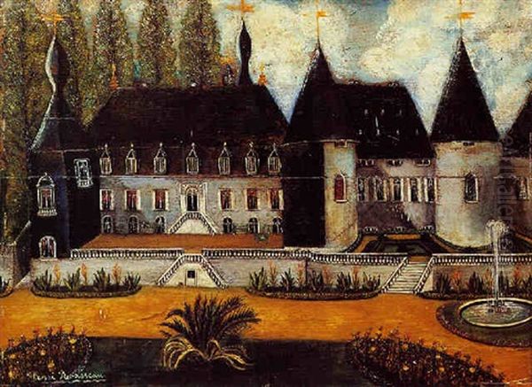 Le Chateau Oil Painting by Henri Rousseau