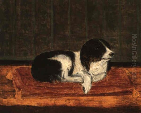 Chien Couche Sur Son Coussin Oil Painting by Henri Rousseau