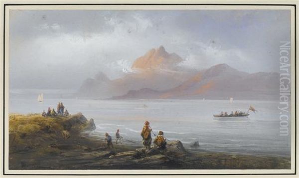 Landscape In The Crimea Oil Painting by Carlo Bossoli