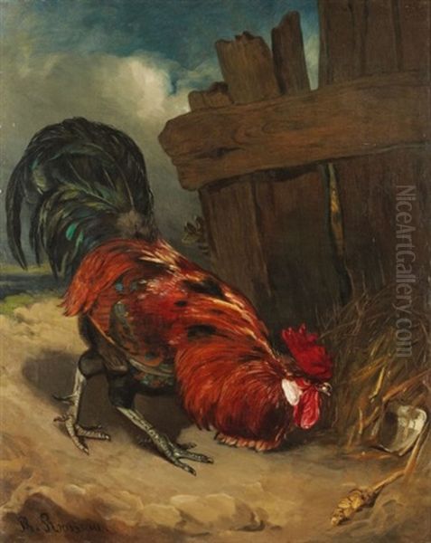 Le Coq Oil Painting by Philippe Rousseau