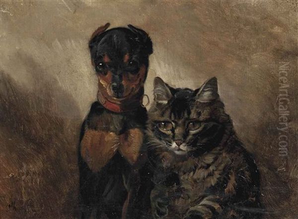 The Best Of Friends Oil Painting by Philippe Rousseau