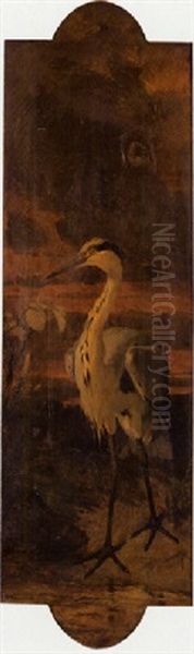 Le Heron Oil Painting by Philippe Rousseau