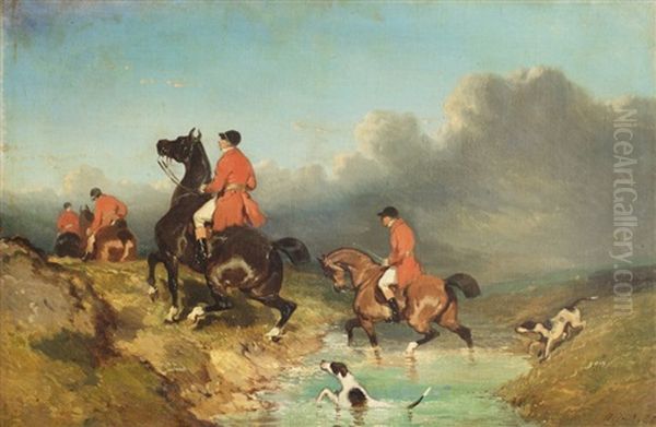 Chasse A Courre Oil Painting by Pierre Rousseau