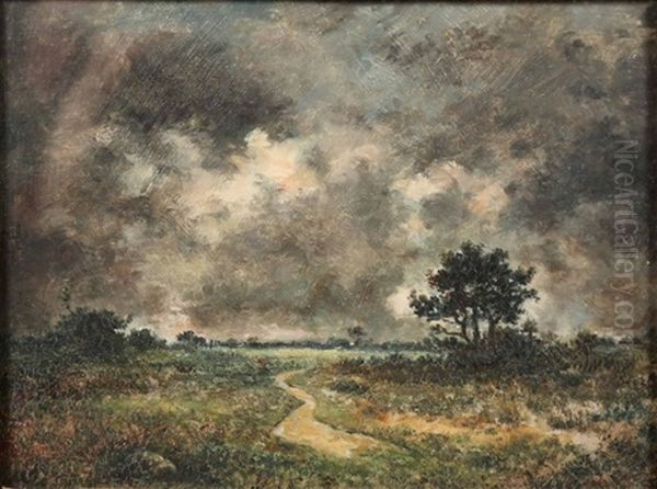 Paysage Orageux (sologne Ou Berry ?) by Theodore Rousseau