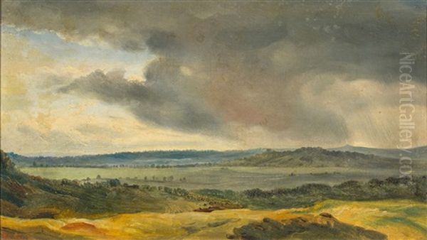 Paysage Orageux Oil Painting by Theodore Rousseau