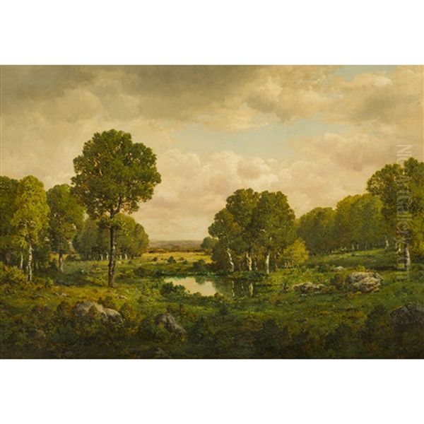 Theodore Rousseau (french 1812-1867) Oil Painting by Theodore Rousseau