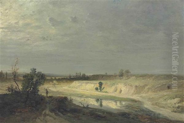 Riviere Dans Un Ravin Oil Painting by Theodore Rousseau