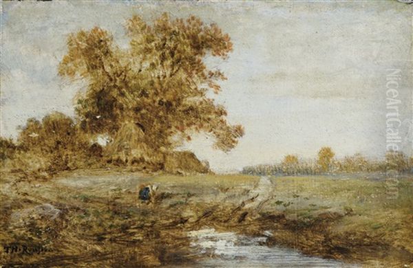 Paysage Au Grand Arbre Oil Painting by Theodore Rousseau