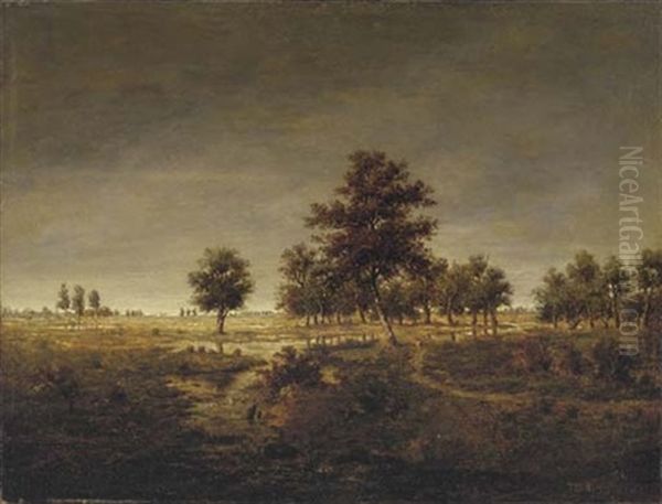 The Forest At Fontainbleau Oil Painting by Theodore Rousseau