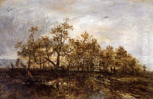 Landscape After The Rain Oil Painting by Theodore Rousseau