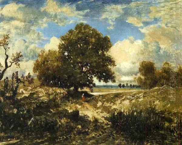 Paysage Aux Chenes Oil Painting by Theodore Rousseau