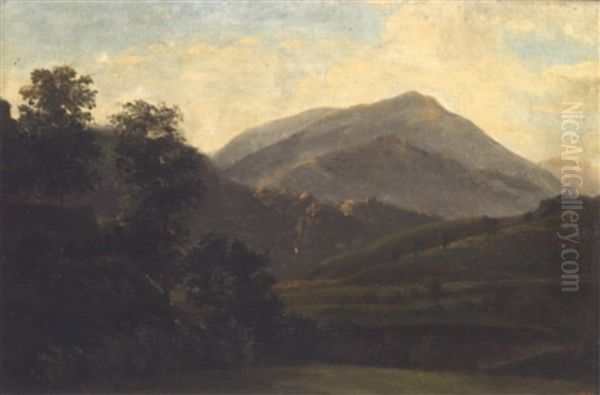 Paysage Vallone Oil Painting by Theodore Rousseau