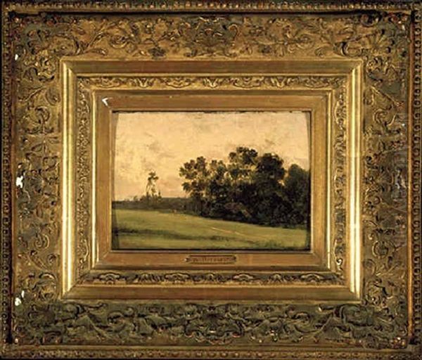 Lisiere De Foret, Soleil Couchant Oil Painting by Theodore Rousseau