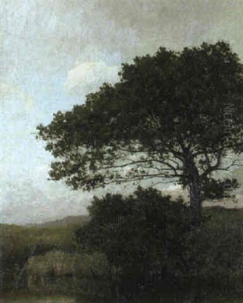 Am Flus Oil Painting by Theodore Rousseau