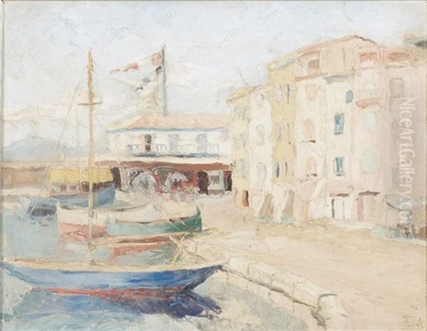 Village Mediteranneen Oil Painting by Alphonse Roussel