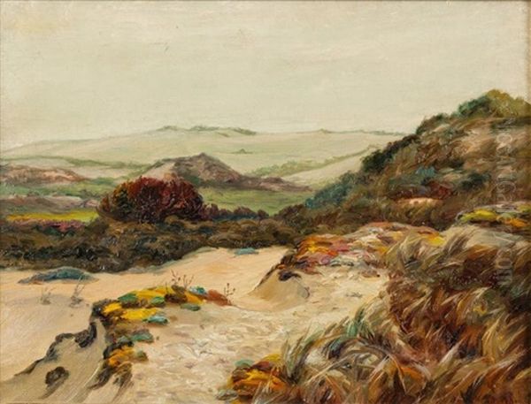 Les Dunes Dans La Baie D'authin (cote D'opale) Oil Painting by Charles Emmanuel Joseph Roussel