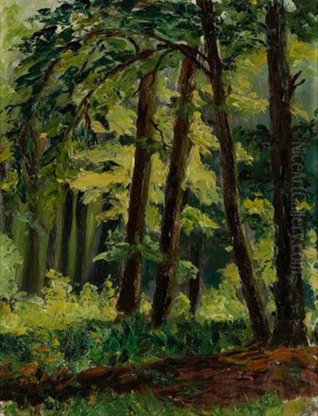 Sous-bois Oil Painting by Charles Emmanuel Joseph Roussel