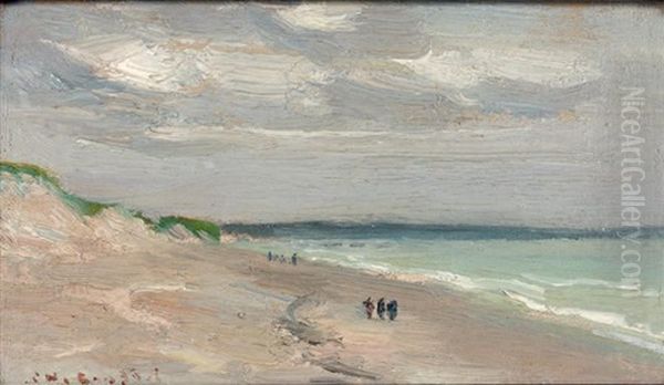 Promeneurs, Temps Gris Oil Painting by Charles Emmanuel Joseph Roussel