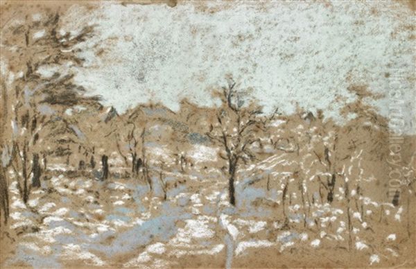 Paysage D'hiver (4 Works) Oil Painting by Ker Xavier Roussel