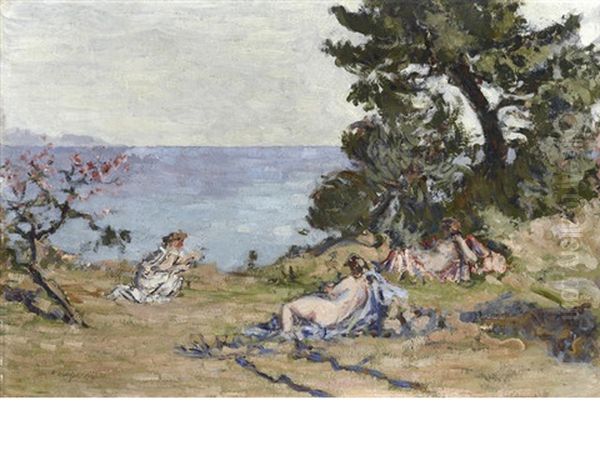 La Plage Des Graniers Oil Painting by Ker Xavier Roussel