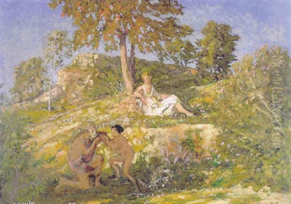 La Fontaine De Jouvence Oil Painting by Ker Xavier Roussel