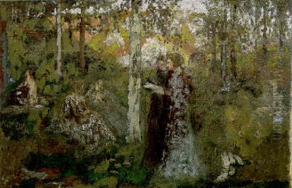 Femmes Dans Un Sous-bois Oil Painting by Ker Xavier Roussel