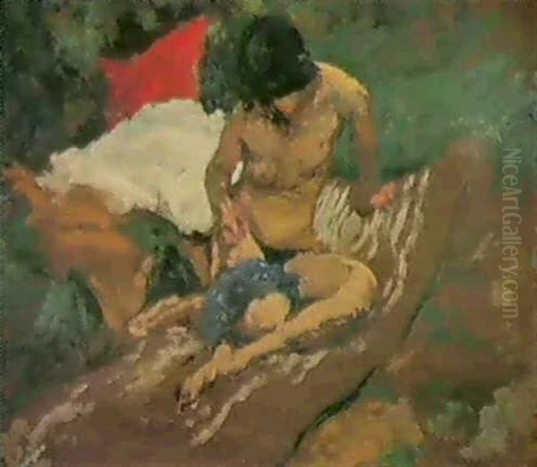 Le Bain De Soleil Oil Painting by Ker Xavier Roussel