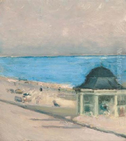 The Band Stand, Hastings Oil Painting by Theodore Casimir Roussel