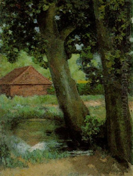 Landscape Oil Painting by Theodore Casimir Roussel