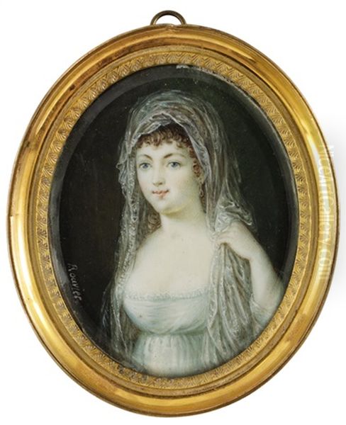 Caroline Bonaparte Drottning Av Neapel Oil Painting by Pierre Rouvier