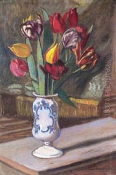 Fleurs Oil Painting by Joseph Victor Roux Champion