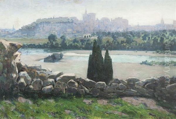 Paysage by Antonin Marius Auguste Roux-Renard