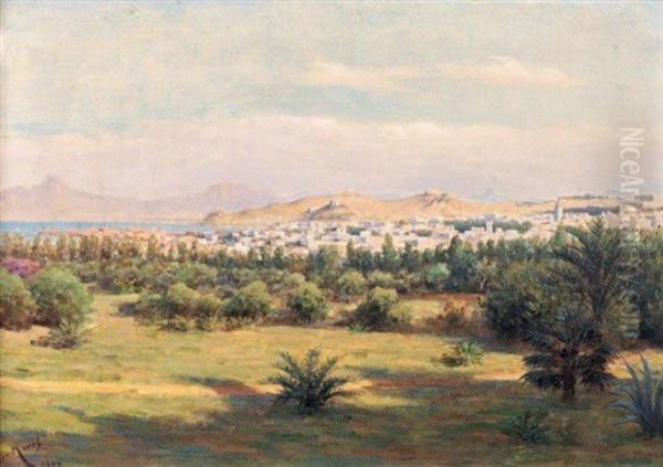 Vue D'alger Oil Painting by Henri Rovel