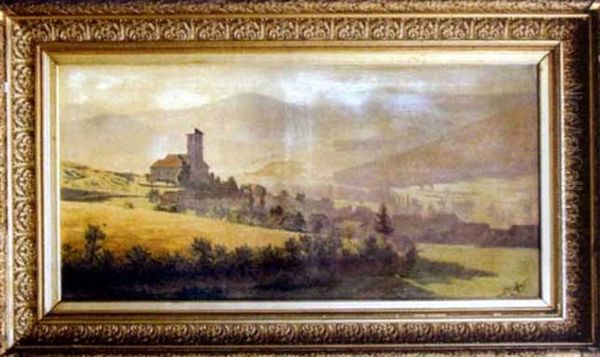 Paysage Oil Painting by Henri Rovel