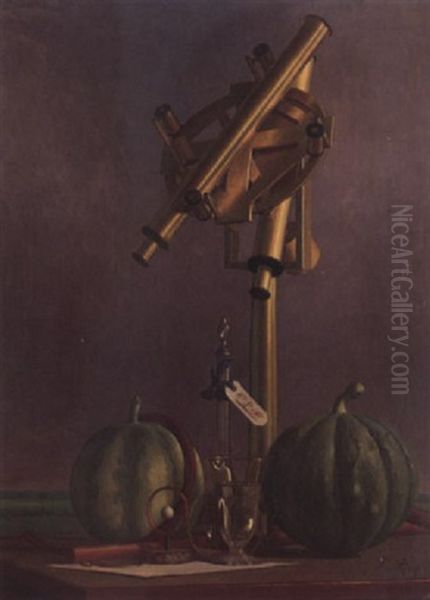 Sextant Et Gourdes Oil Painting by Pierre Roy