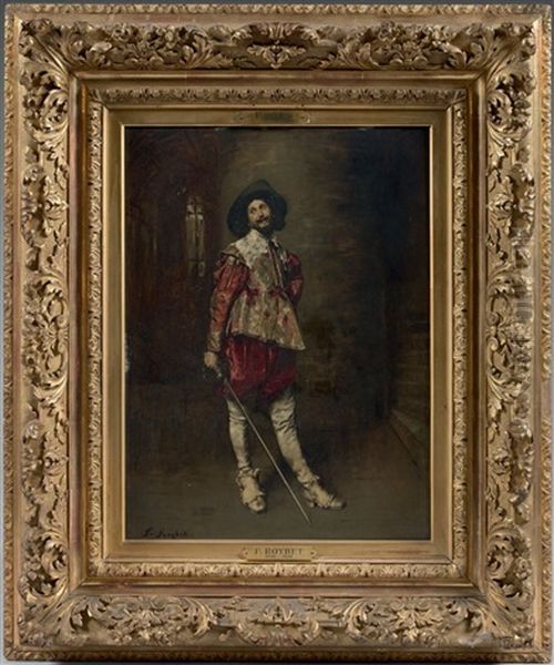 Mousquetaire, Epee A La Main Oil Painting by Ferdinand Victor Leon Roybet