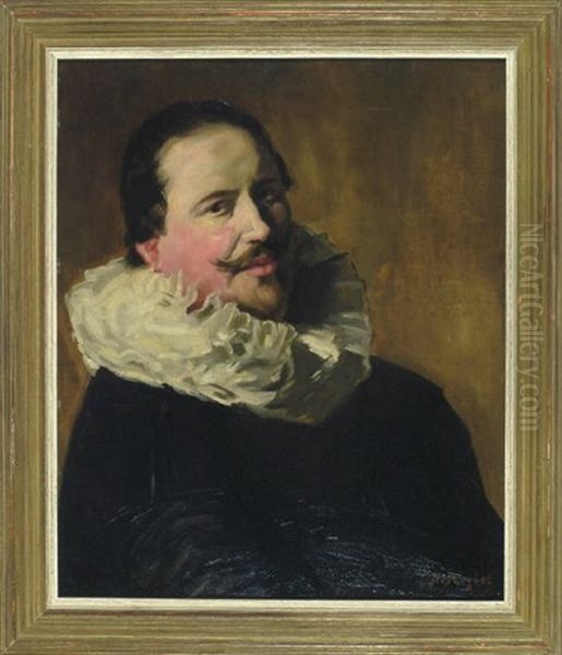 Portrait Eines Mannes Mit Geroteten Wangen Oil Painting by Ferdinand Victor Leon Roybet