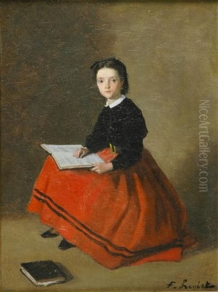 Young Girl Oil Painting by Ferdinand Victor Leon Roybet