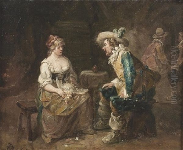 In Der Schenke Oil Painting by Ferdinand Victor Leon Roybet