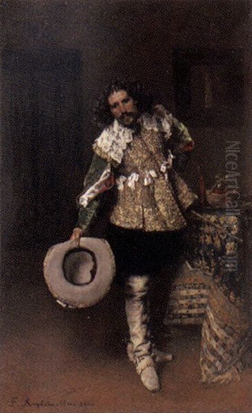 L'acceuil De Gentilhomme Oil Painting by Ferdinand Victor Leon Roybet