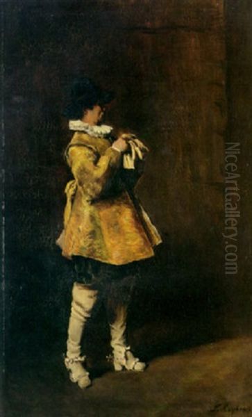 Grey Boots Oil Painting by Ferdinand Victor Leon Roybet