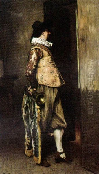 The Open Door Oil Painting by Ferdinand Victor Leon Roybet