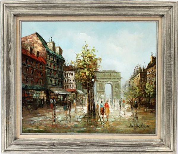 Arc De Triomphe Oil Painting by Henri-Paul Royer