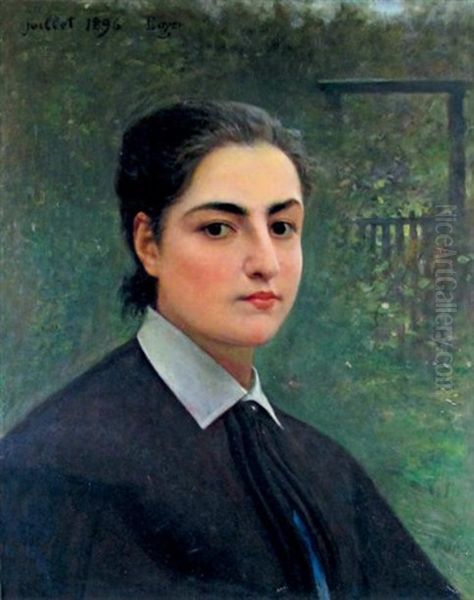 Portrait De Femme Oil Painting by Henri-Paul Royer