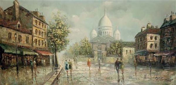 Scene Of The Boulevard by Henri-Paul Royer